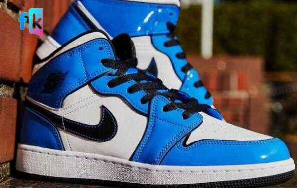 Grab your money to cop the Air Jordan 1 Mid Signal Blue White Once it drops
